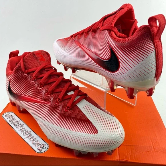 Nike Vapor Untouchable Pro Mens Sz 10 Football Cleats Red White